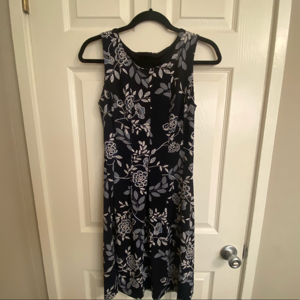 Enfocus Studio Blue and white Floral dress